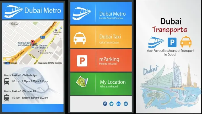 Dubai Transport- Parking,Metro android App screenshot 1